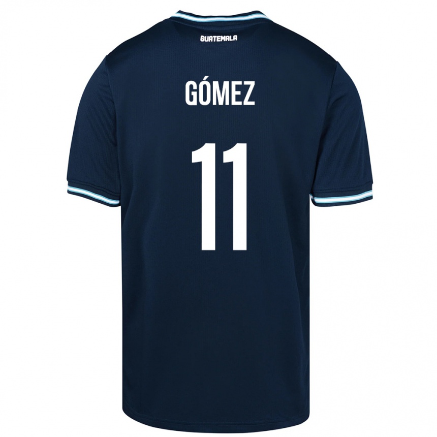 Kids Football Guatemala Savianna Gómez #11 Blue Away Jersey 24-26 T-Shirt Uk