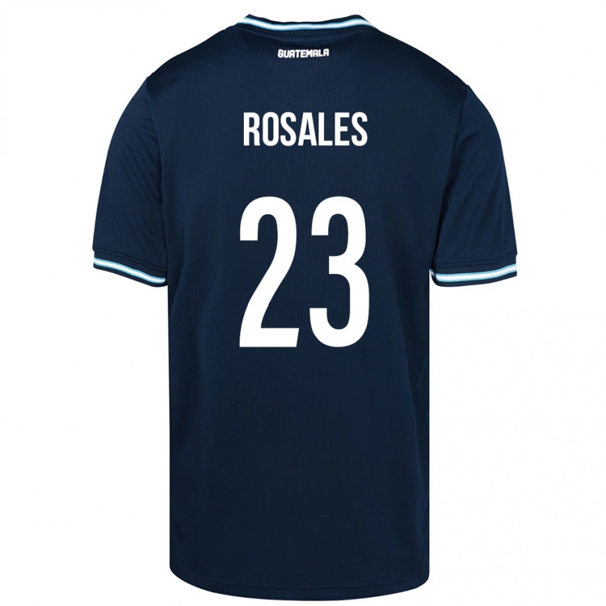 Kids Football Guatemala Yareni Rosales #23 Blue Away Jersey 24-26 T-Shirt Uk