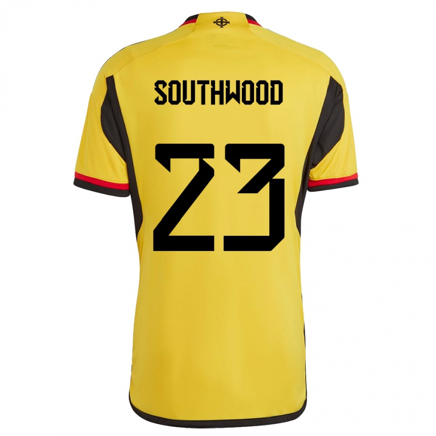 Kids Football Northern Ireland Luke Southwood #23 White Away Jersey 24-26 T-Shirt Uk