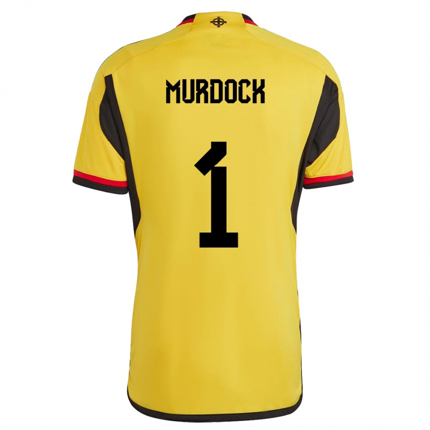 Kids Football Northern Ireland Will Murdock #1 White Away Jersey 24-26 T-Shirt Uk