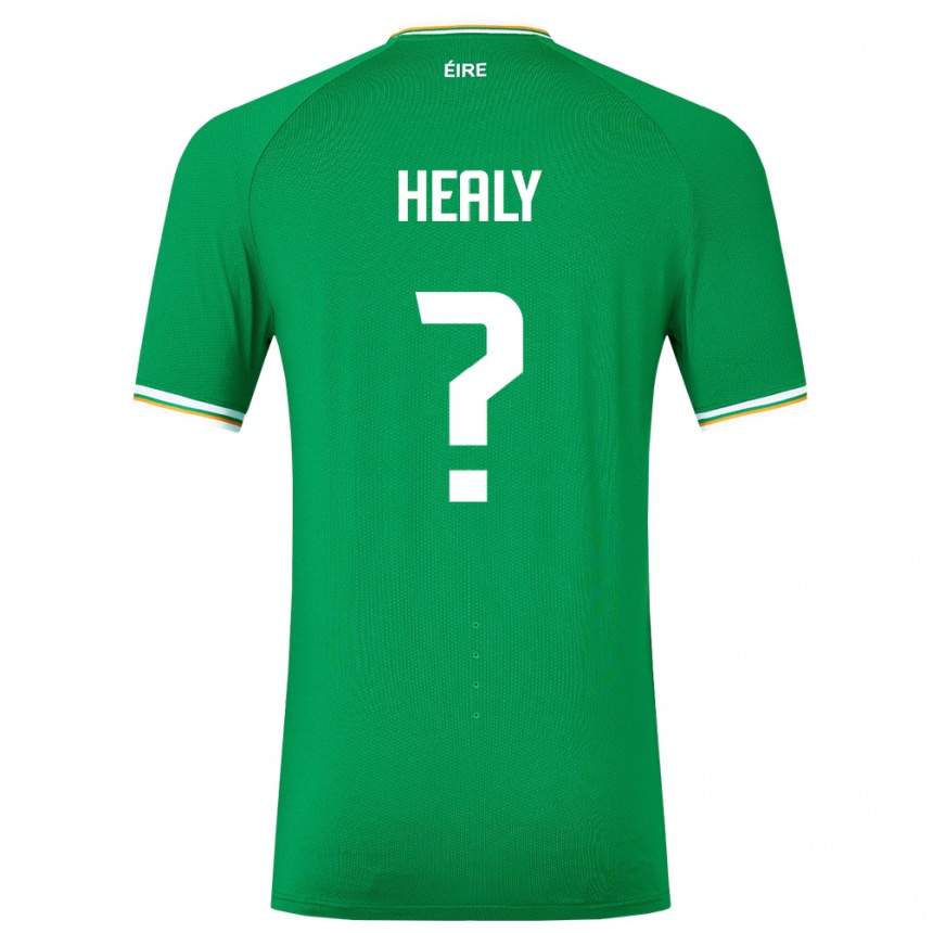 Men Football Ireland Matthew Healy #0 Green Home Jersey 24-26 T-Shirt Uk