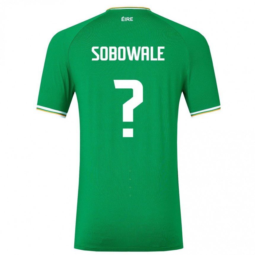 Men Football Ireland Timi Sobowale #0 Green Home Jersey 24-26 T-Shirt Uk