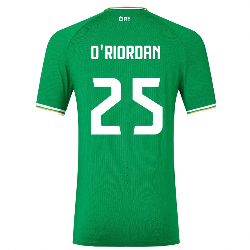 Men Football Ireland Claire O'riordan #25 Green Home Jersey 24-26 T-Shirt Uk