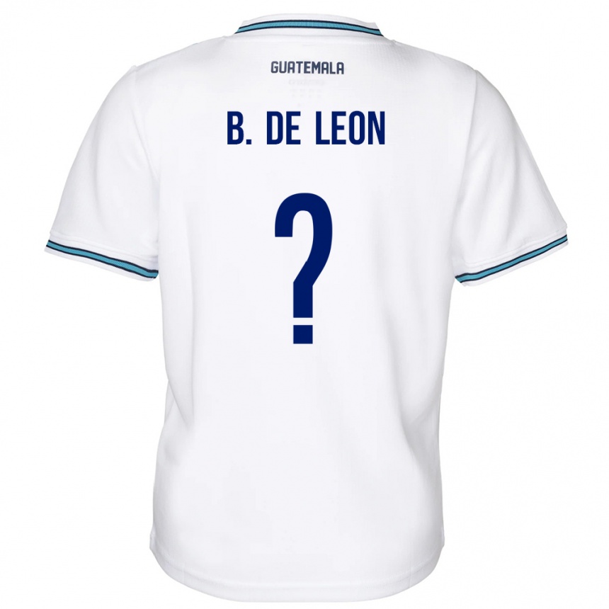 Men Football Guatemala Brandon De Leon #0 White Home Jersey 24-26 T-Shirt Uk