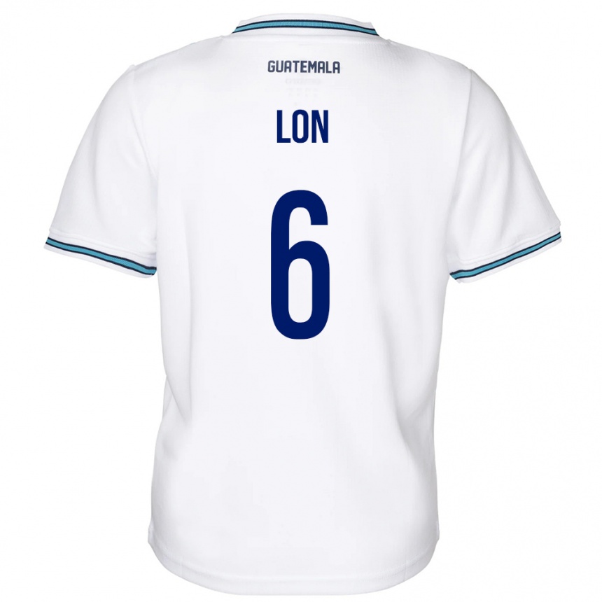 Men Football Guatemala Ariel Lon #6 White Home Jersey 24-26 T-Shirt Uk