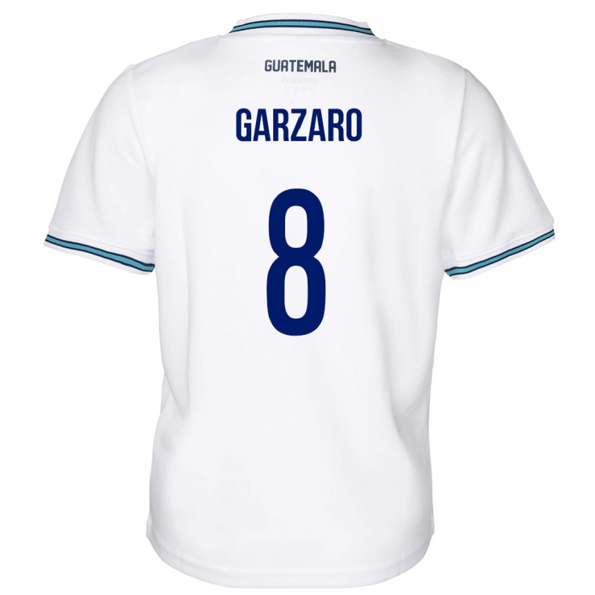 Men Football Guatemala Santiago Garzaro #8 White Home Jersey 24-26 T-Shirt Uk