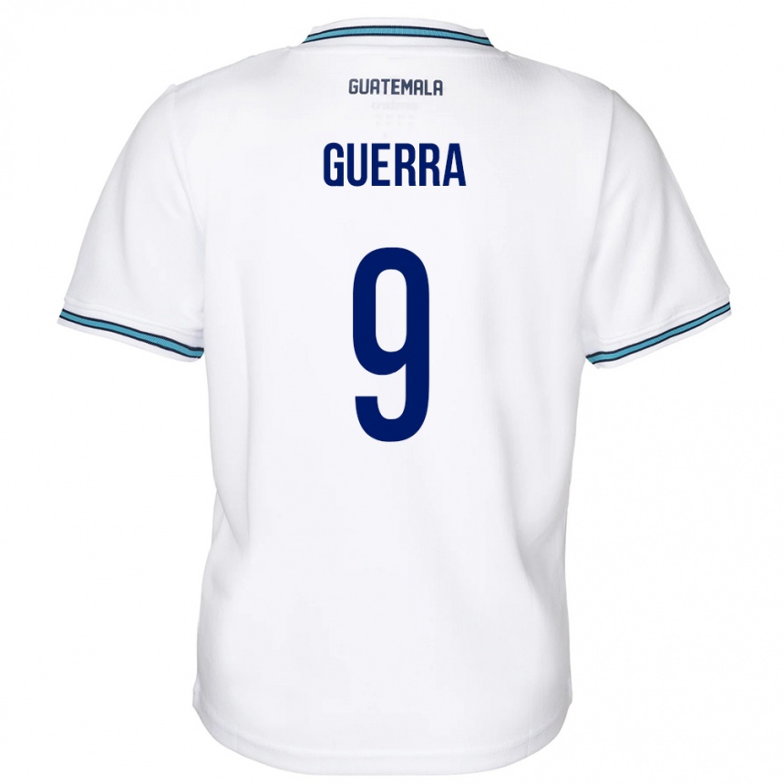 Men Football Guatemala Oseas Guerra #9 White Home Jersey 24-26 T-Shirt Uk