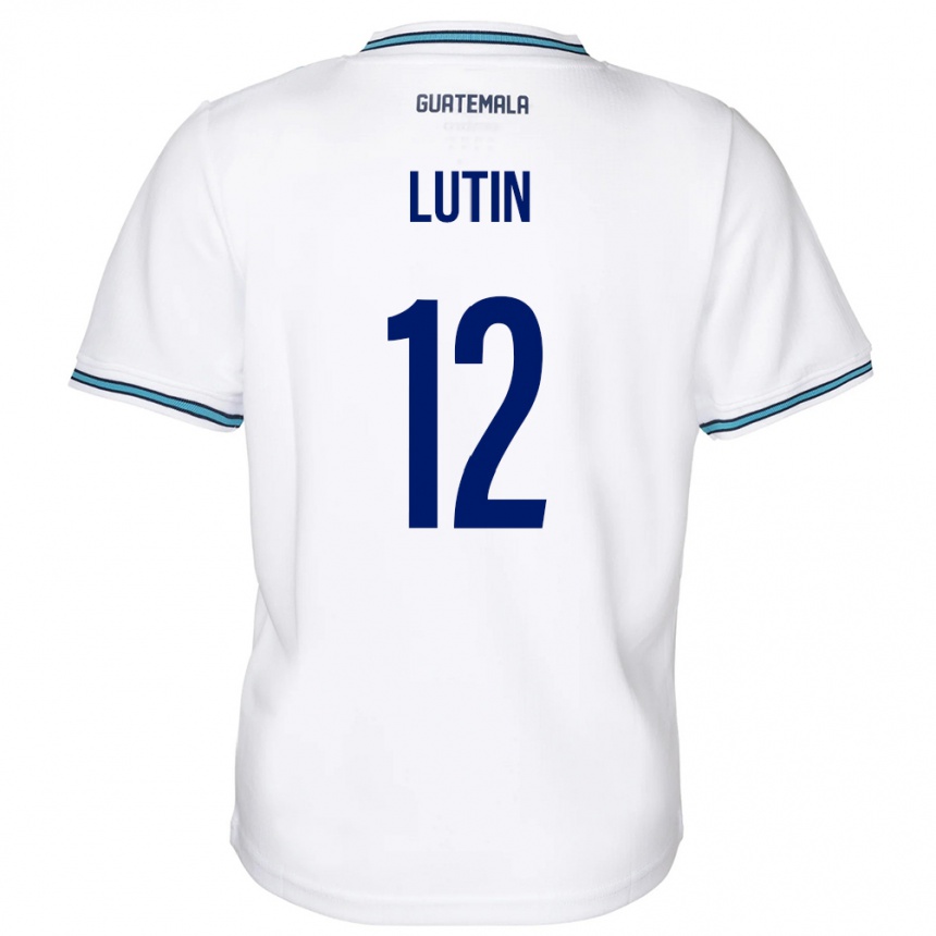 Men Football Guatemala John Lutin #12 White Home Jersey 24-26 T-Shirt Uk