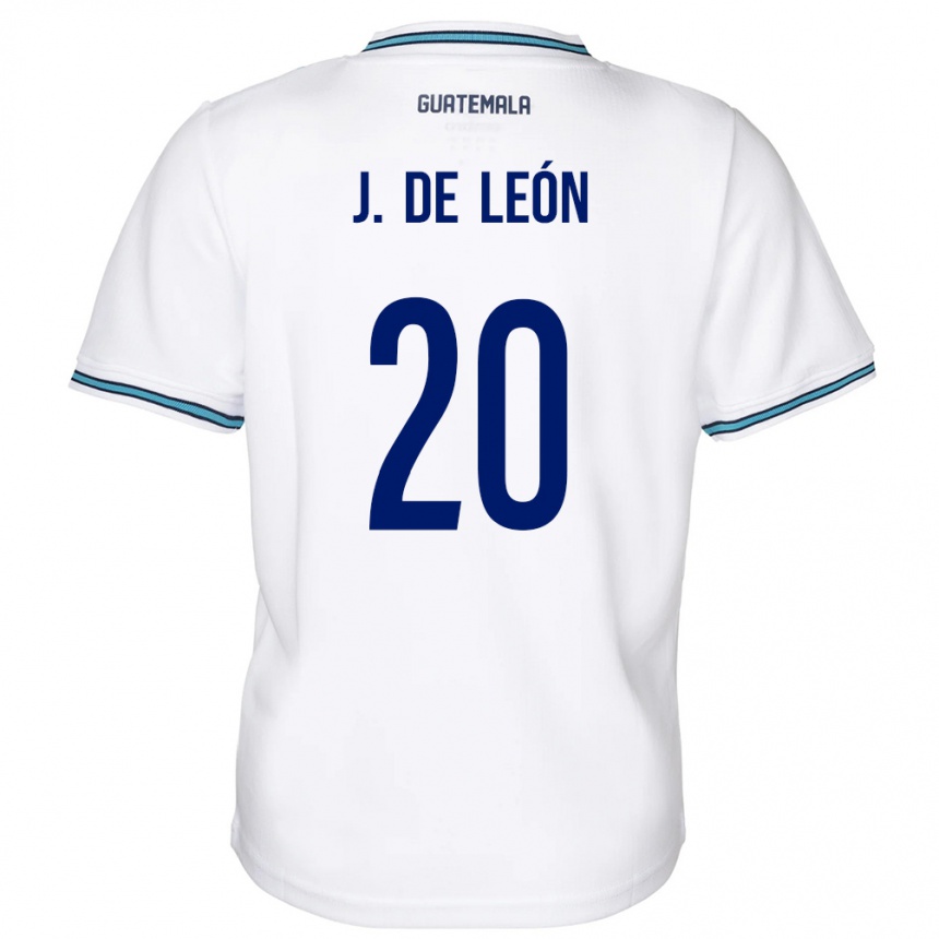 Men Football Guatemala Jorge De León #20 White Home Jersey 24-26 T-Shirt Uk