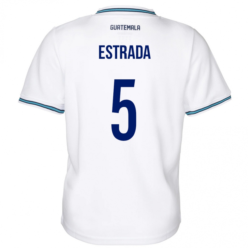 Men Football Guatemala Elizabeth Estrada #5 White Home Jersey 24-26 T-Shirt Uk