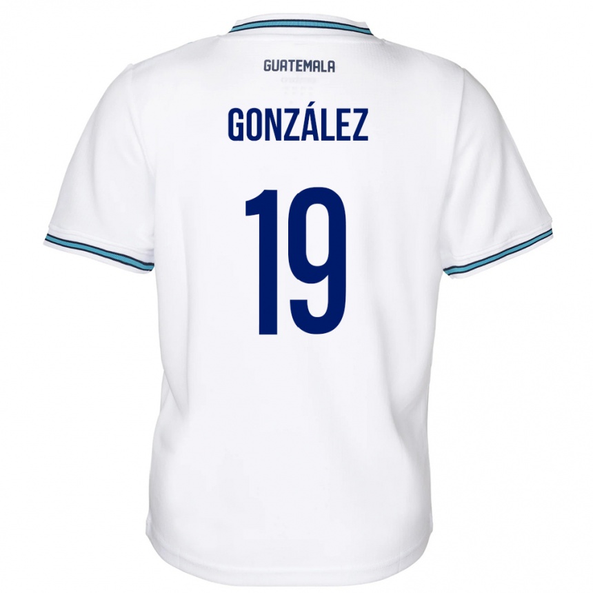 Men Football Guatemala Karen González #19 White Home Jersey 24-26 T-Shirt Uk