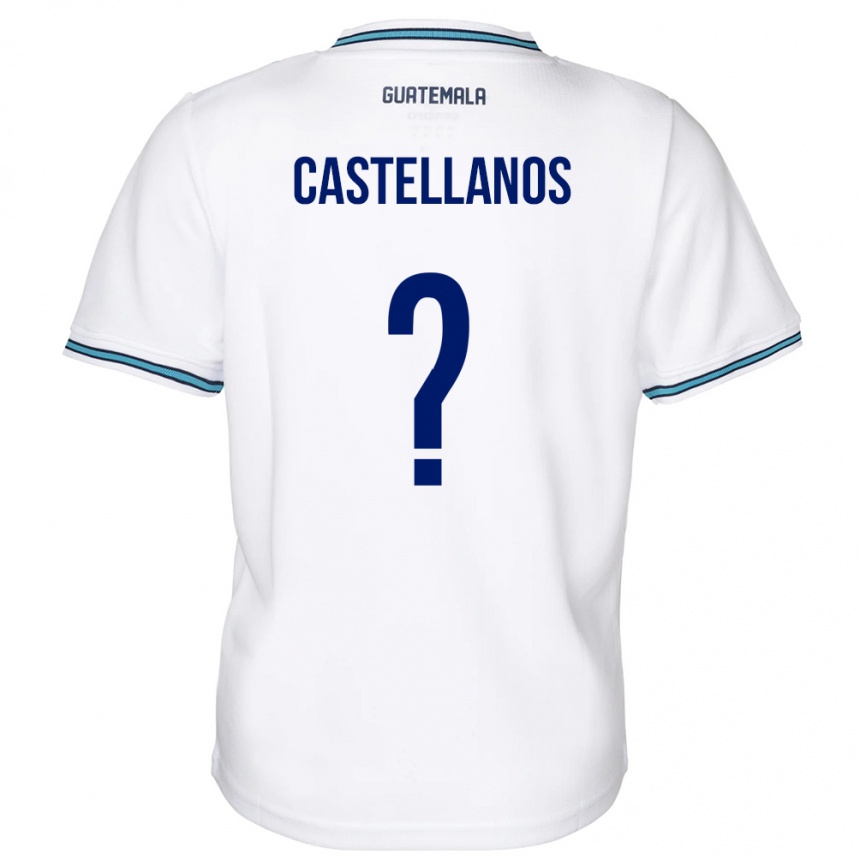 Men Football Guatemala Jezmin Castellanos #0 White Home Jersey 24-26 T-Shirt Uk