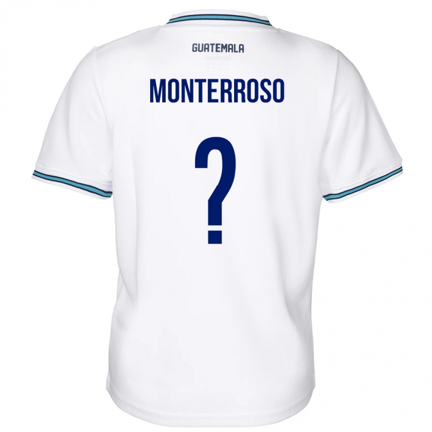 Men Football Guatemala María Monterroso #0 White Home Jersey 24-26 T-Shirt Uk