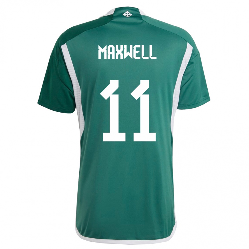 Men Football Northern Ireland Danielle Maxwell #11 Green Home Jersey 24-26 T-Shirt Uk