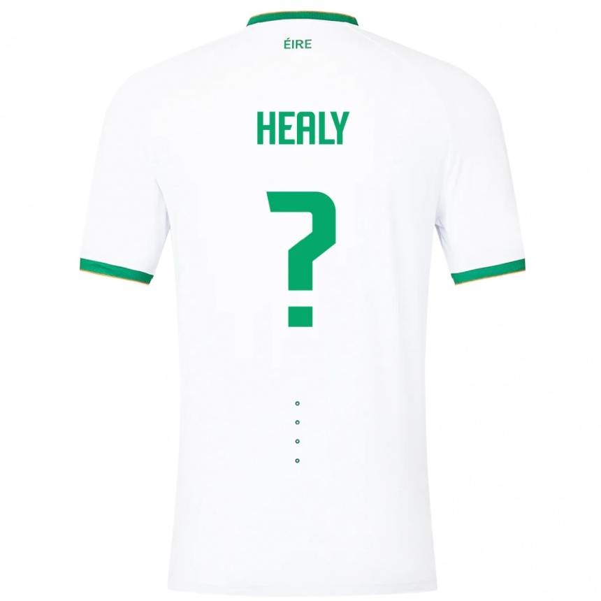 Men Football Ireland Matthew Healy #0 White Away Jersey 24-26 T-Shirt Uk