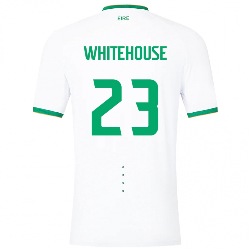 Men Football Ireland Sophie Whitehouse #23 White Away Jersey 24-26 T-Shirt Uk