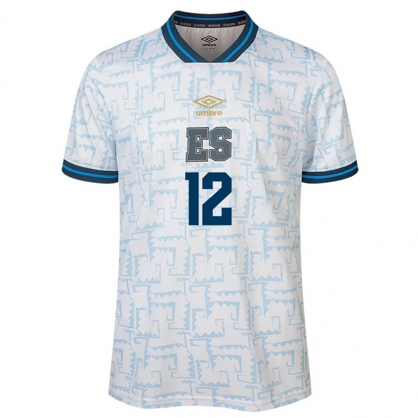 Men Football El Salvador Abigaíl López #12 White Away Jersey 24-26 T-Shirt Uk