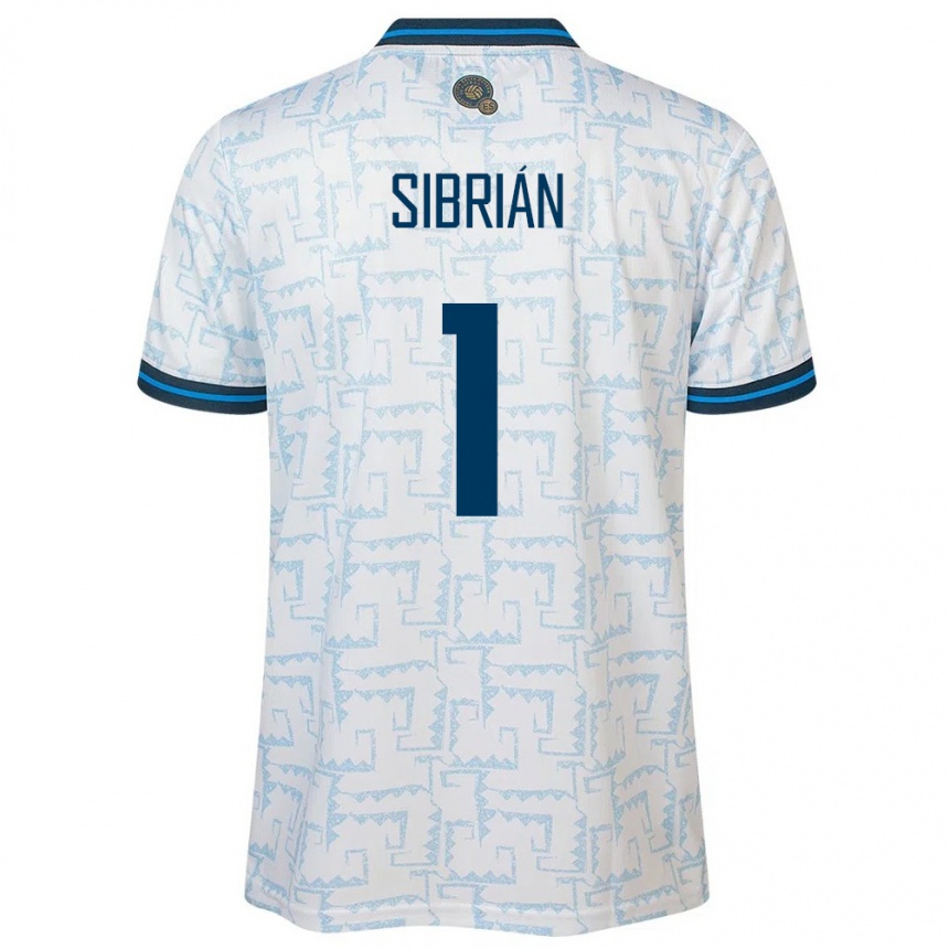 Men Football El Salvador Sergio Sibrián #1 White Away Jersey 24-26 T-Shirt Uk