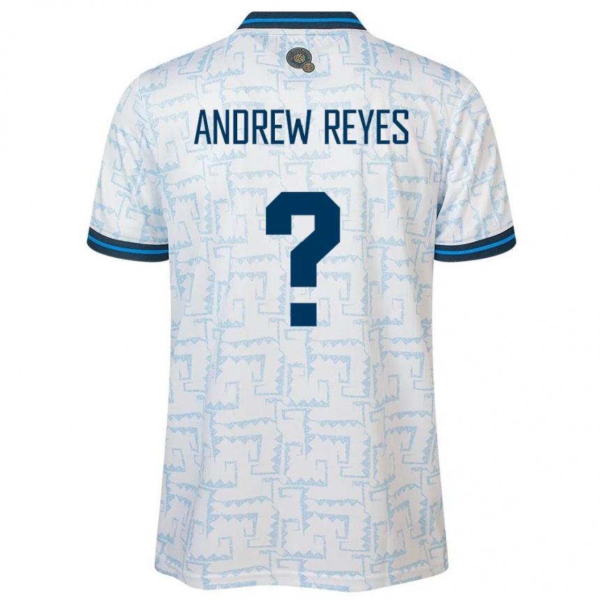 Men Football El Salvador Andrew Reyes #0 White Away Jersey 24-26 T-Shirt Uk