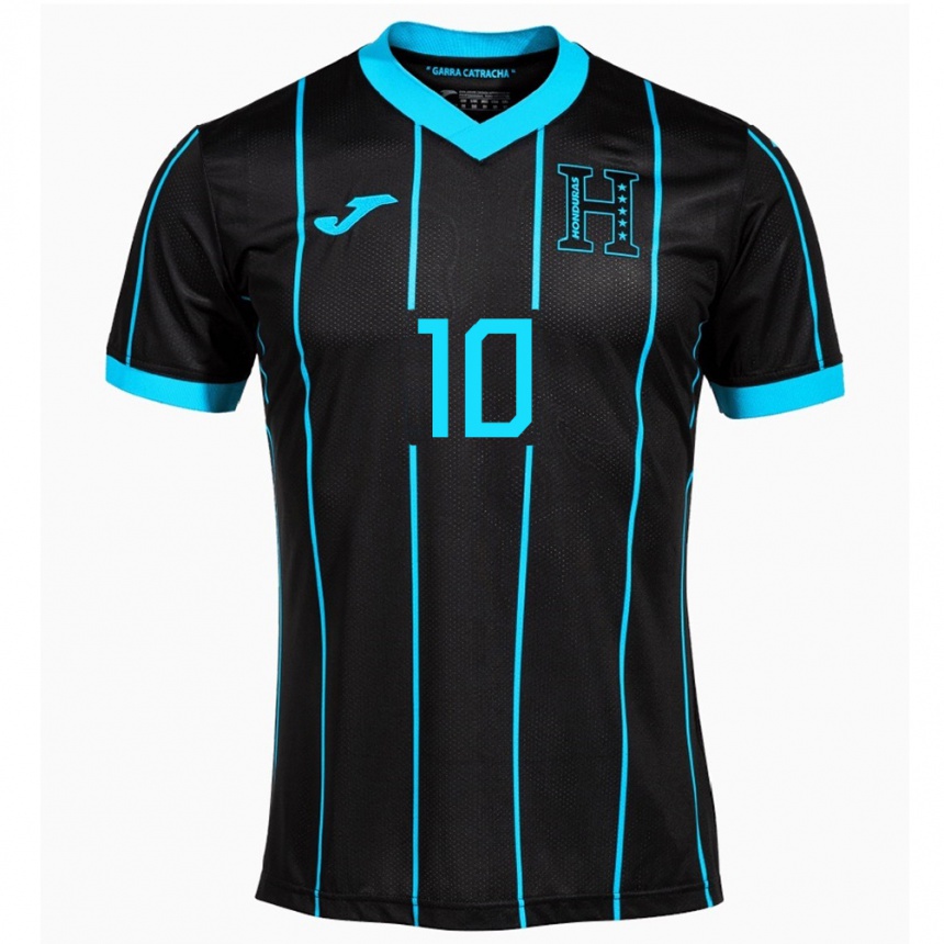 Men Football Honduras Roberto Osorto #10 Black Away Jersey 24-26 T-Shirt Uk