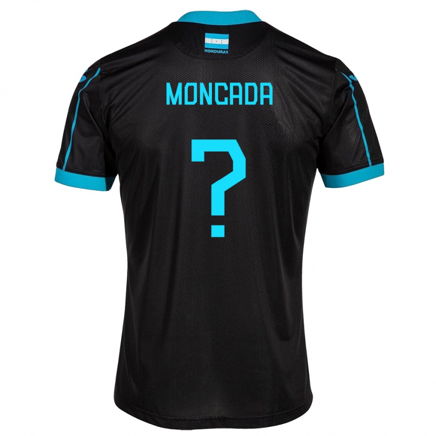 Men Football Honduras Linda Moncada #0 Black Away Jersey 24-26 T-Shirt Uk