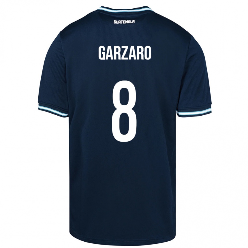 Men Football Guatemala Santiago Garzaro #8 Blue Away Jersey 24-26 T-Shirt Uk