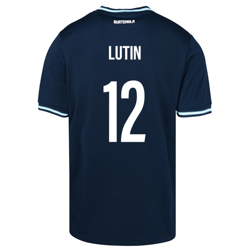 Men Football Guatemala John Lutin #12 Blue Away Jersey 24-26 T-Shirt Uk