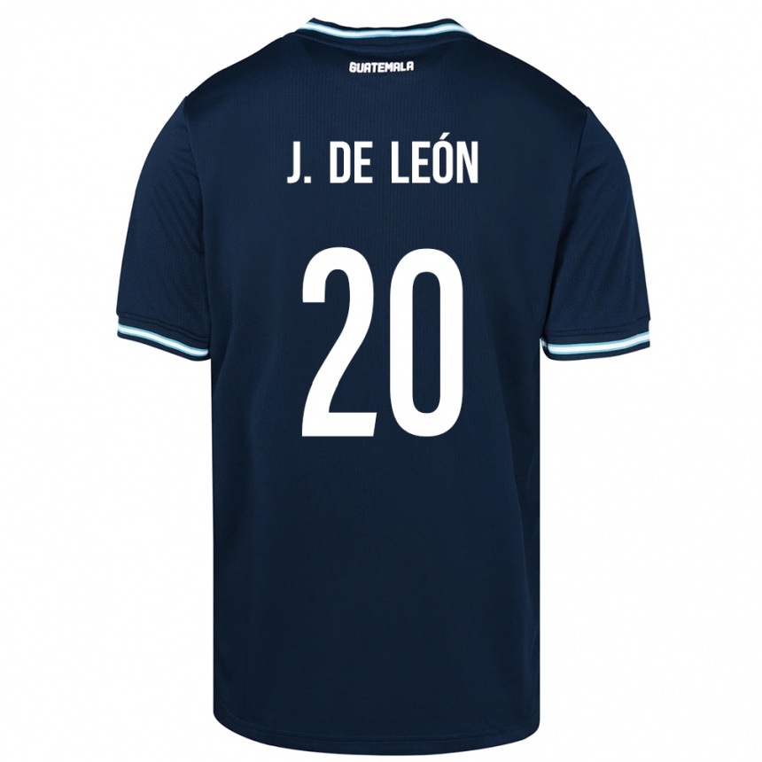 Men Football Guatemala Jorge De León #20 Blue Away Jersey 24-26 T-Shirt Uk