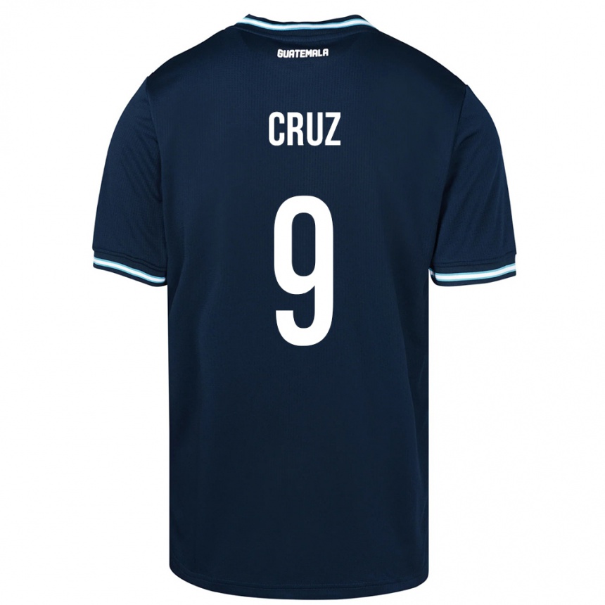 Men Football Guatemala Celsa Cruz #9 Blue Away Jersey 24-26 T-Shirt Uk