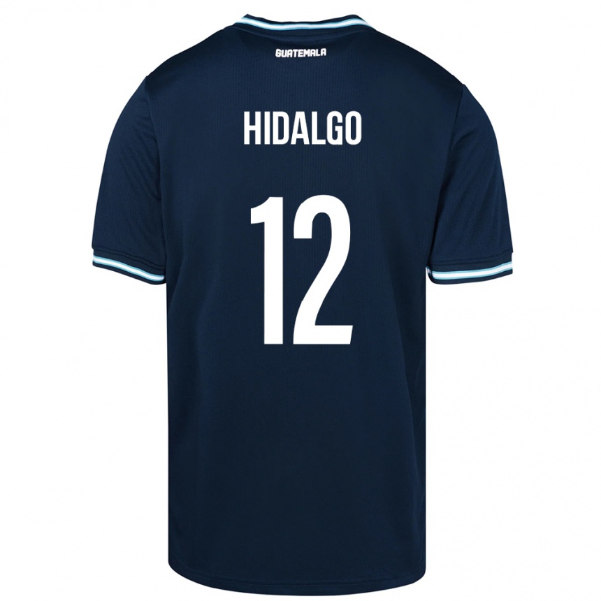 Men Football Guatemala Angie Hidalgo #12 Blue Away Jersey 24-26 T-Shirt Uk