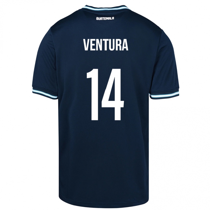 Men Football Guatemala Madelyn Ventura #14 Blue Away Jersey 24-26 T-Shirt Uk