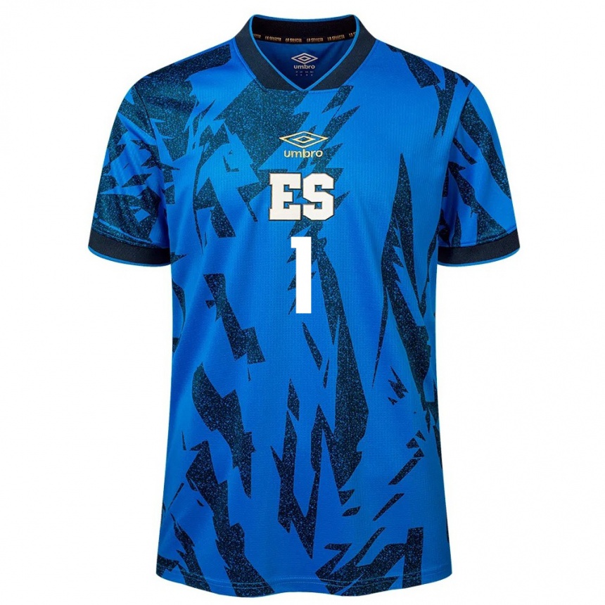 Women Football El Salvador Sergio Sibrián #1 Blue Home Jersey 24-26 T-Shirt Uk