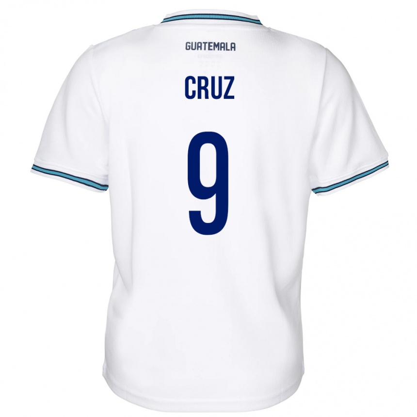 Women Football Guatemala Celsa Cruz #9 White Home Jersey 24-26 T-Shirt Uk