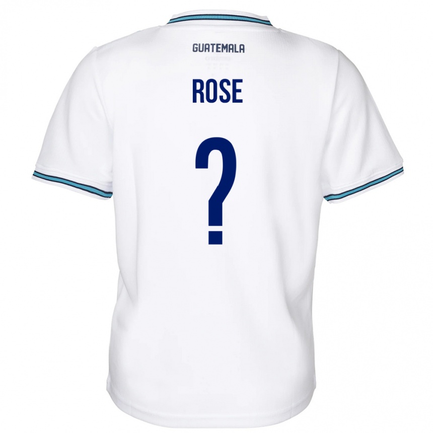 Women Football Guatemala Michelle Rose #0 White Home Jersey 24-26 T-Shirt Uk