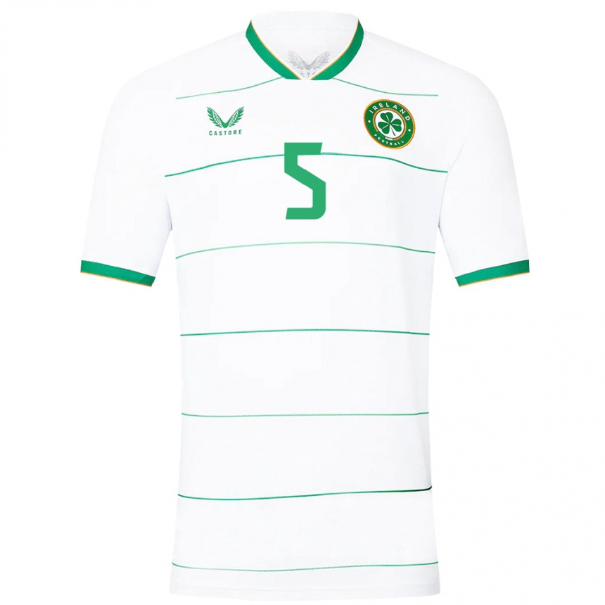 Women Football Ireland Bosun Lawal #5 White Away Jersey 24-26 T-Shirt Uk