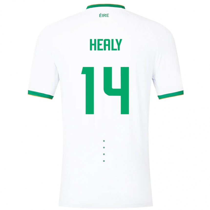 Women Football Ireland Freya Healy #14 White Away Jersey 24-26 T-Shirt Uk