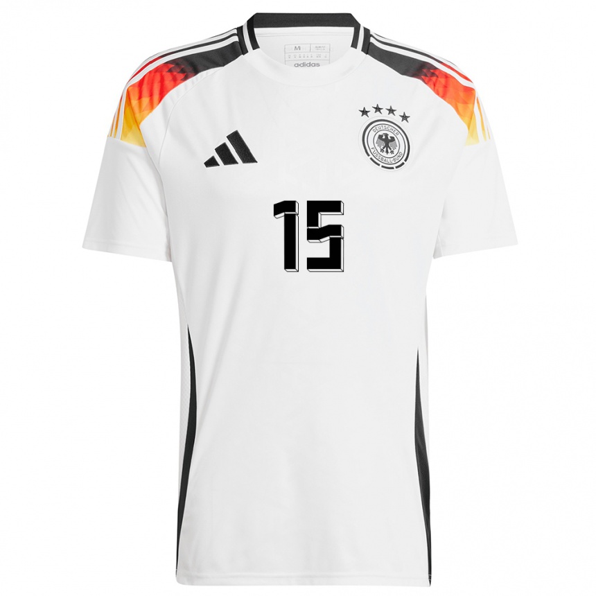 Kids Football Germany Yann Aurel Bisseck #15 White Home Jersey 24-26 T-Shirt Uk