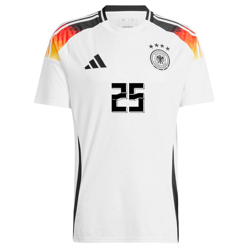 Kids Football Germany Emre Can #25 White Home Jersey 24-26 T-Shirt Uk