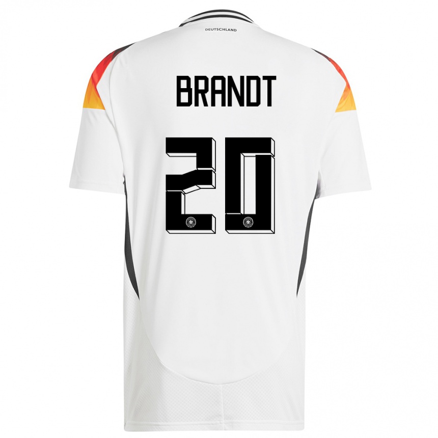 Kids Football Germany Julian Brandt #20 White Home Jersey 24-26 T-Shirt Uk