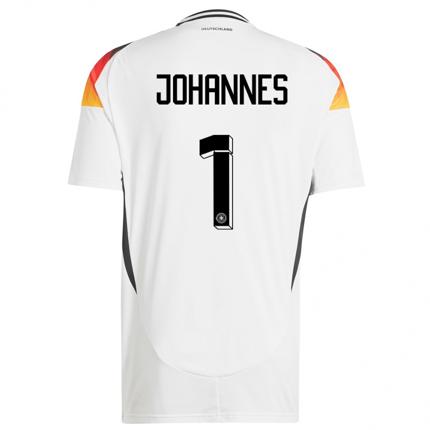 Kids Football Germany Stina Johannes #1 White Home Jersey 24-26 T-Shirt Uk