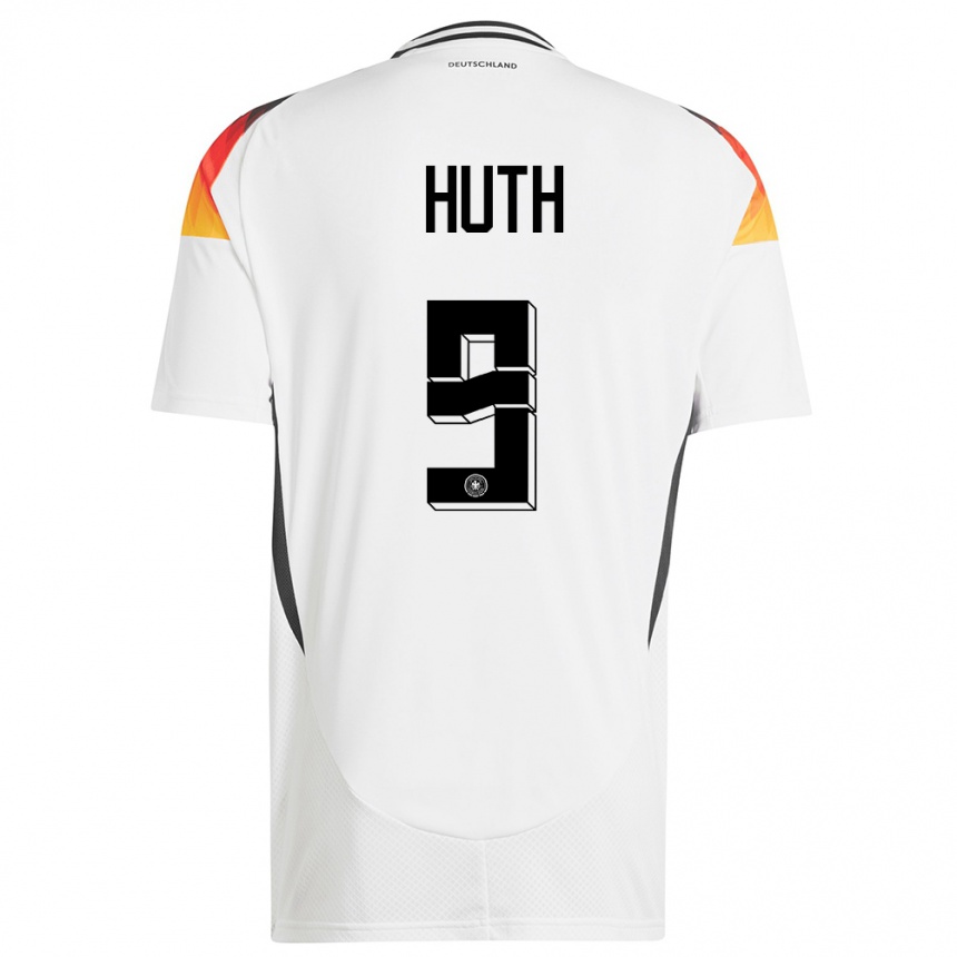 Kids Football Germany Svenja Huth #9 White Home Jersey 24-26 T-Shirt Uk