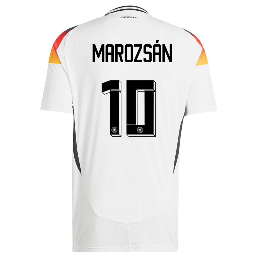 Kids Football Germany Dzsenifer Marozsan #10 White Home Jersey 24-26 T-Shirt Uk