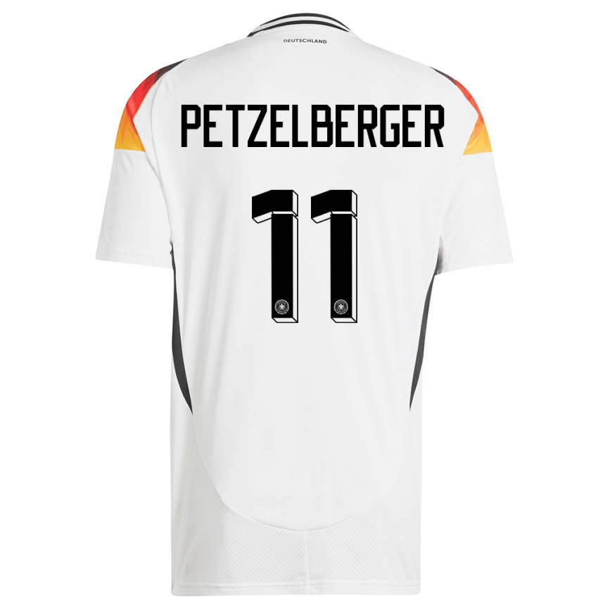 Kids Football Germany Ramona Petzelberger #11 White Home Jersey 24-26 T-Shirt Uk