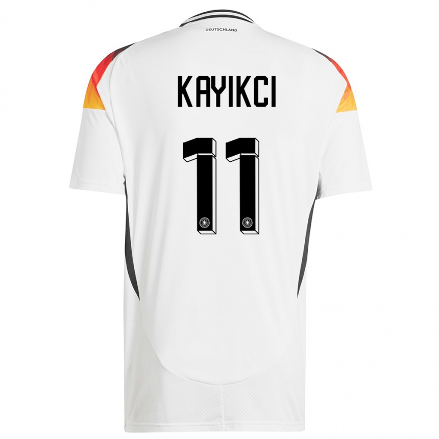 Kids Football Germany Hasret Kayikci #11 White Home Jersey 24-26 T-Shirt Uk