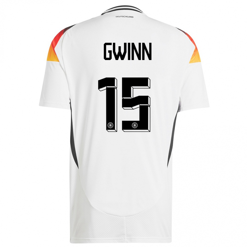 Kids Football Germany Giulia Gwinn #15 White Home Jersey 24-26 T-Shirt Uk