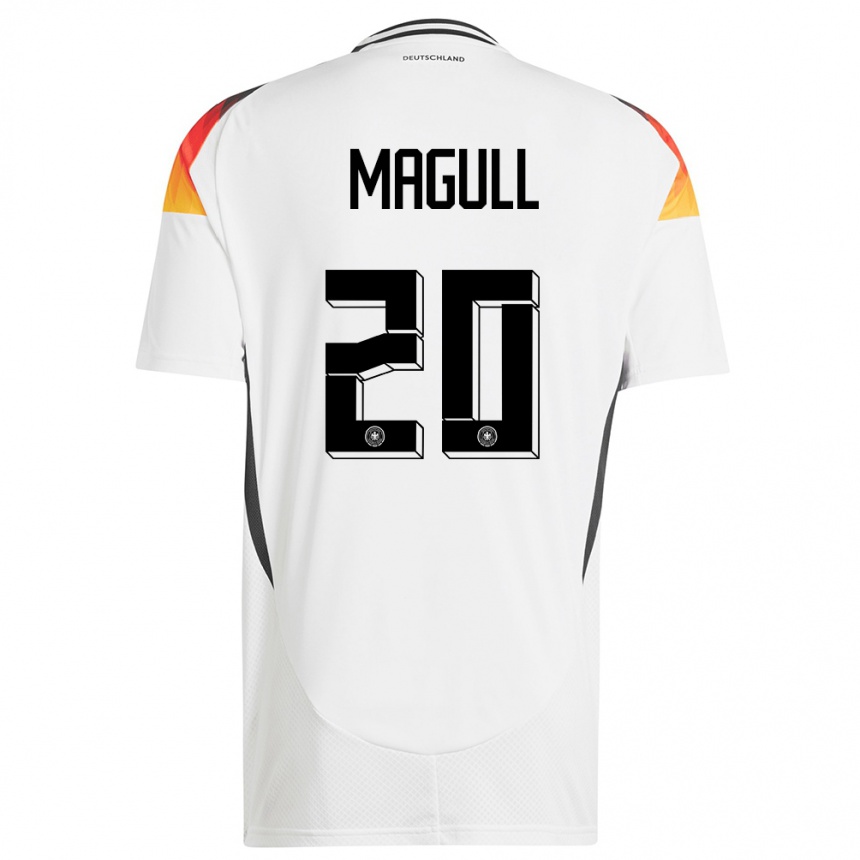 Kids Football Germany Lina Magull #20 White Home Jersey 24-26 T-Shirt Uk