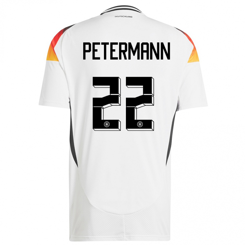 Kids Football Germany Lena Petermann #22 White Home Jersey 24-26 T-Shirt Uk