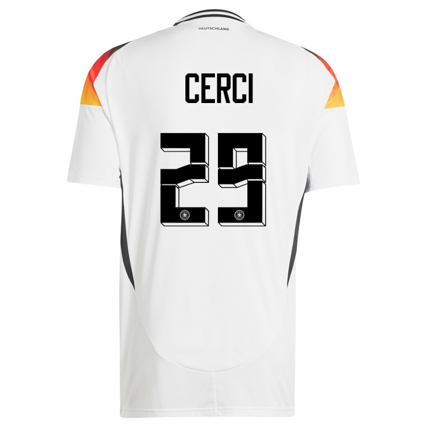 Kids Football Germany Selina Cerci #29 White Home Jersey 24-26 T-Shirt Uk