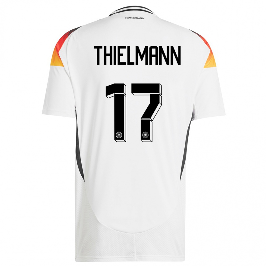 Kids Football Germany Jan Thielmann #17 White Home Jersey 24-26 T-Shirt Uk