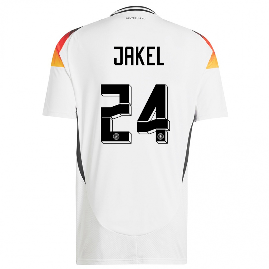 Kids Football Germany Frederik Jakel #24 White Home Jersey 24-26 T-Shirt Uk